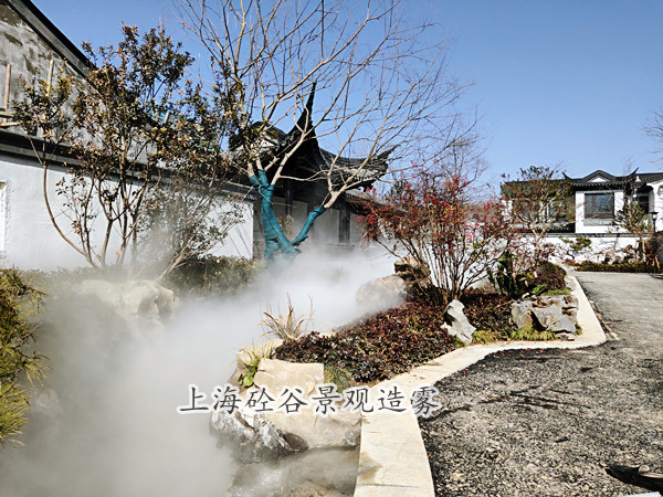 园林假山景观造雾